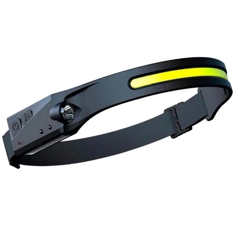 Lanterna de Cabeça Recarregável Led Corpo Motion Camping Torck Light Lamp Com Usb